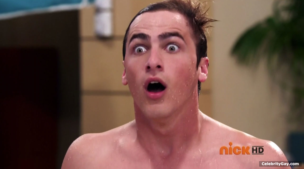 Kendall Schmidt gets naked in a pool. 