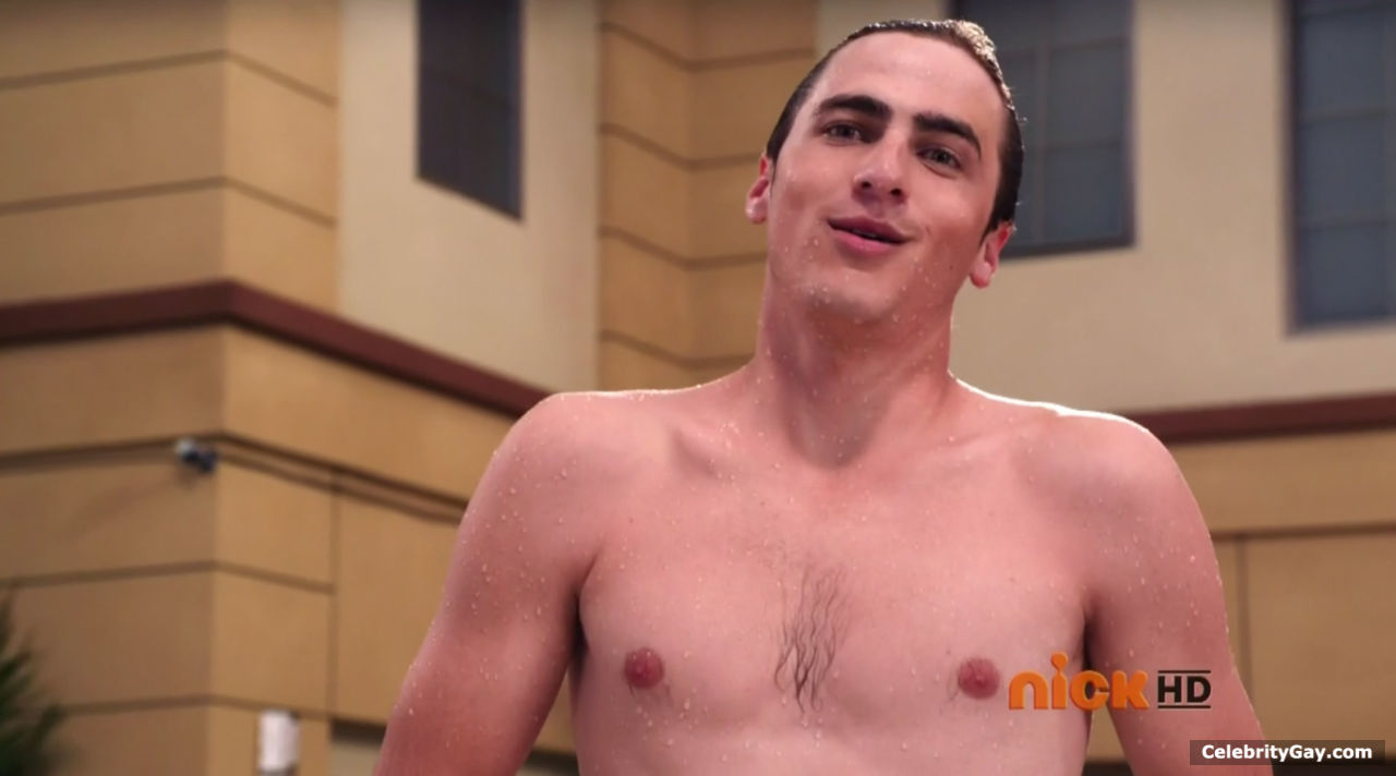 Kendall Schmidt gets naked in a pool. 