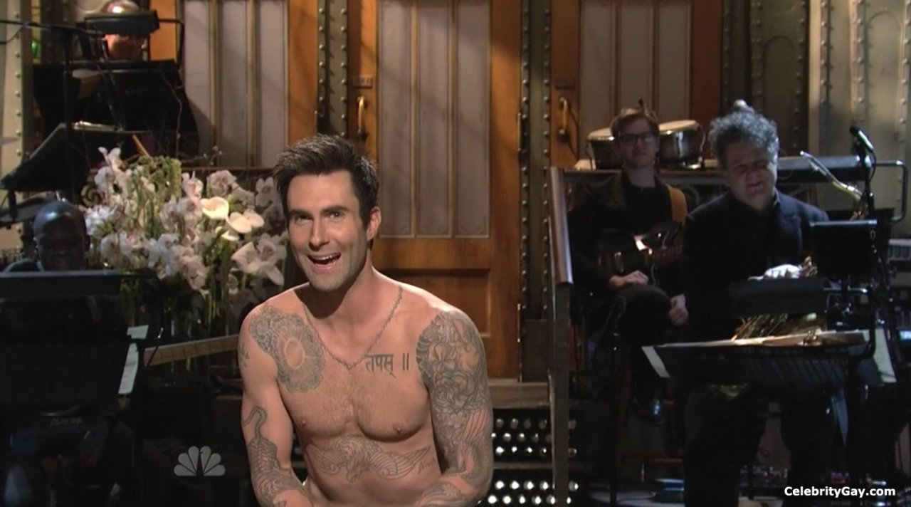Adam Levine naked pictures in high quality. 
