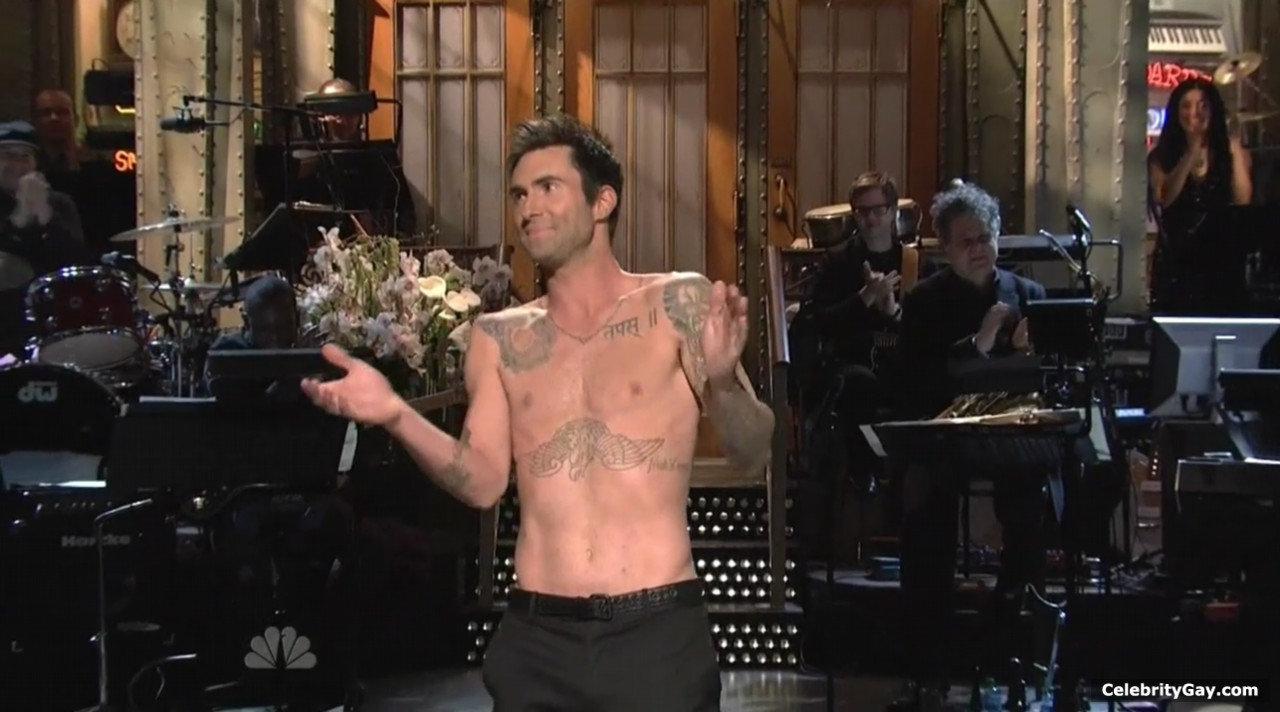 Adam Levine naked pictures in high quality. 