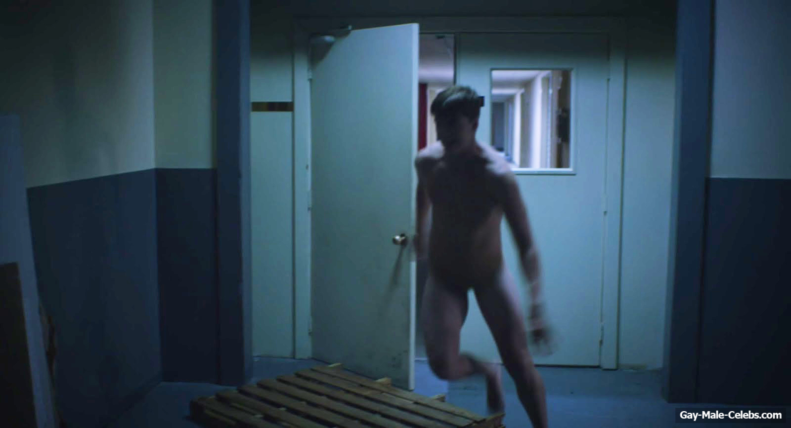 Joel Courtney naked scene from Assimilate. 