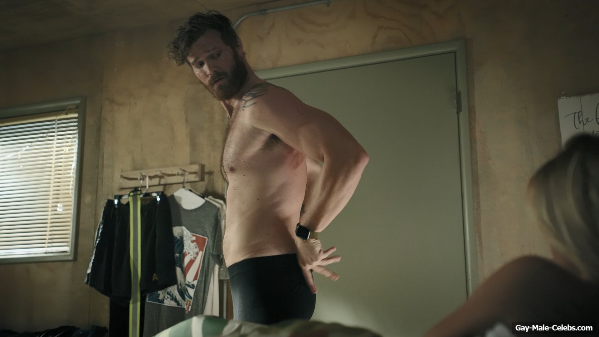 Derek Theler naked scene from 68 Whiskey (TV Show 2020