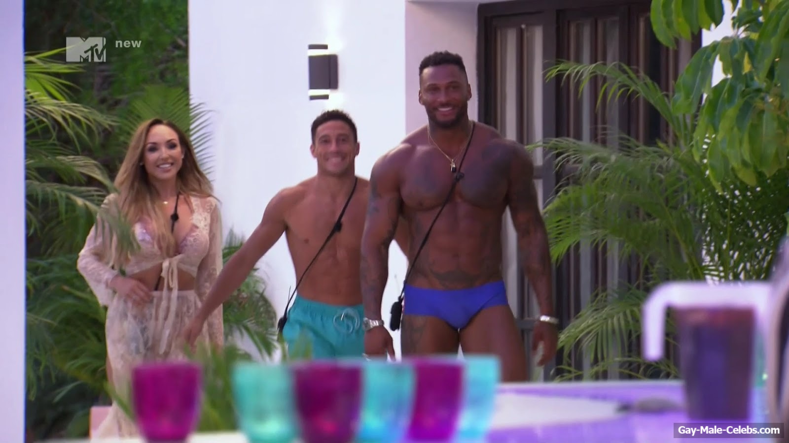 Naked David McIntosh screencaps from Ex On The Beach. 