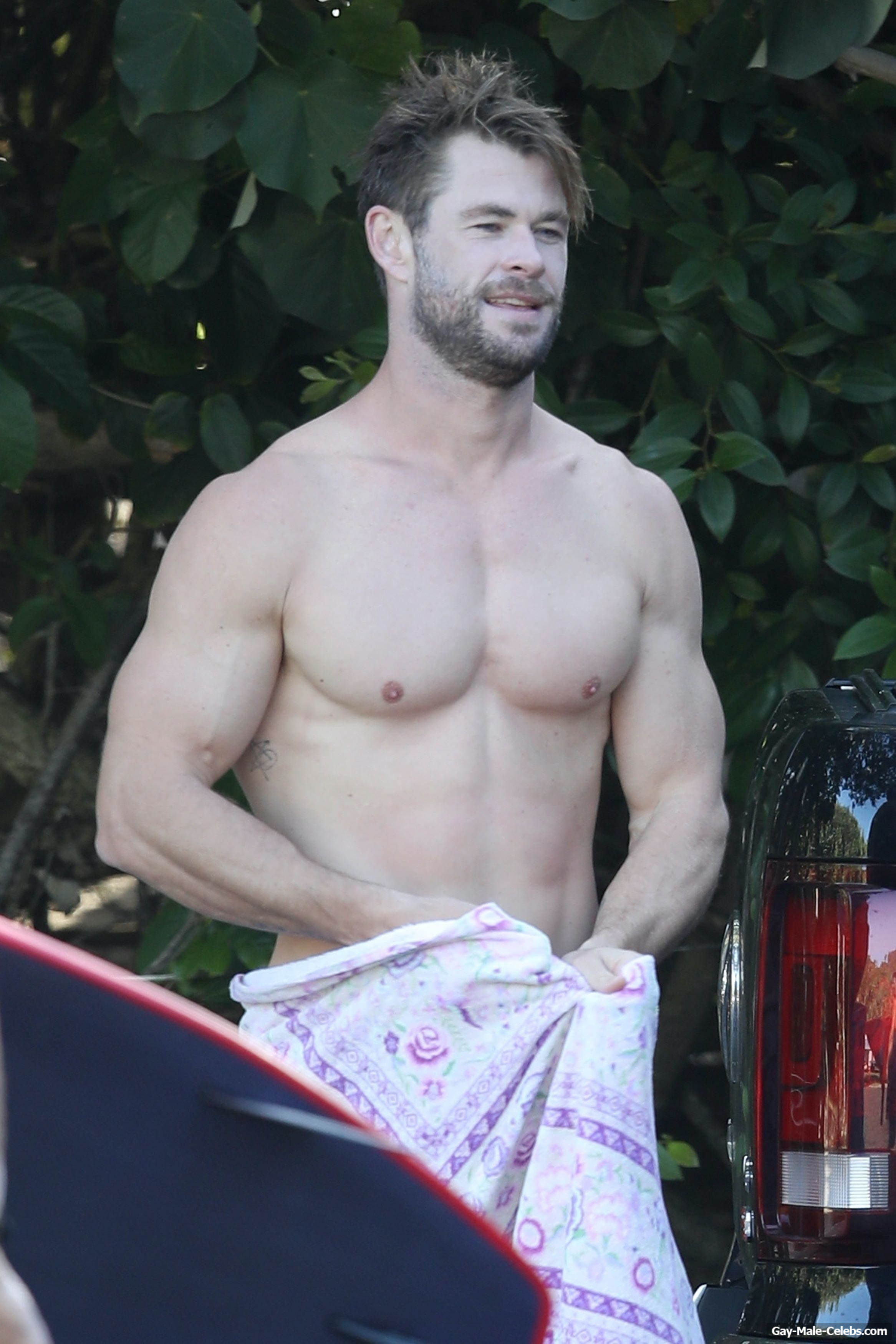Chris Hemsworth Shirtless And Viewing His Muscle The Male Fappening