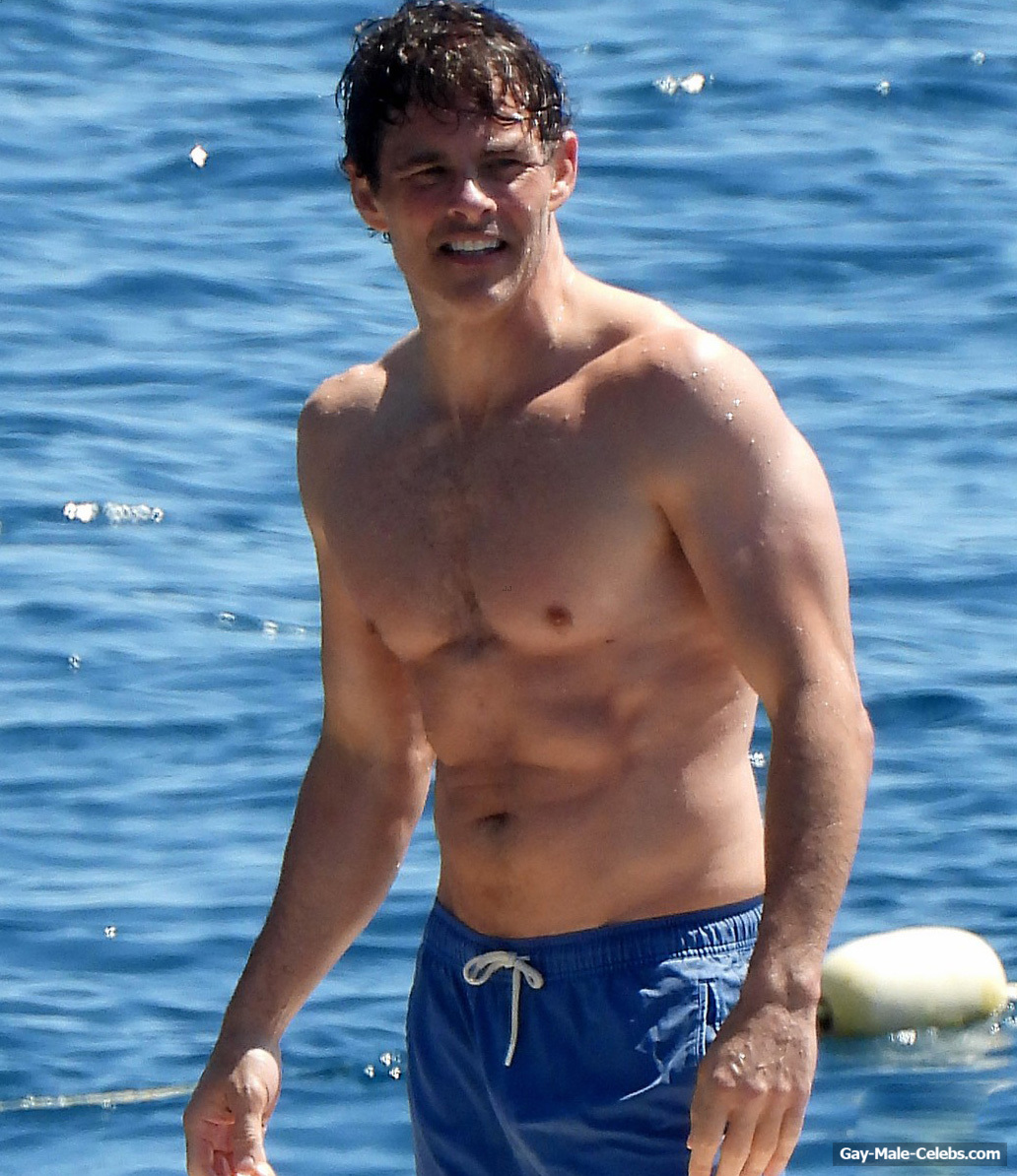 James Marsden Shirtless in South Of France