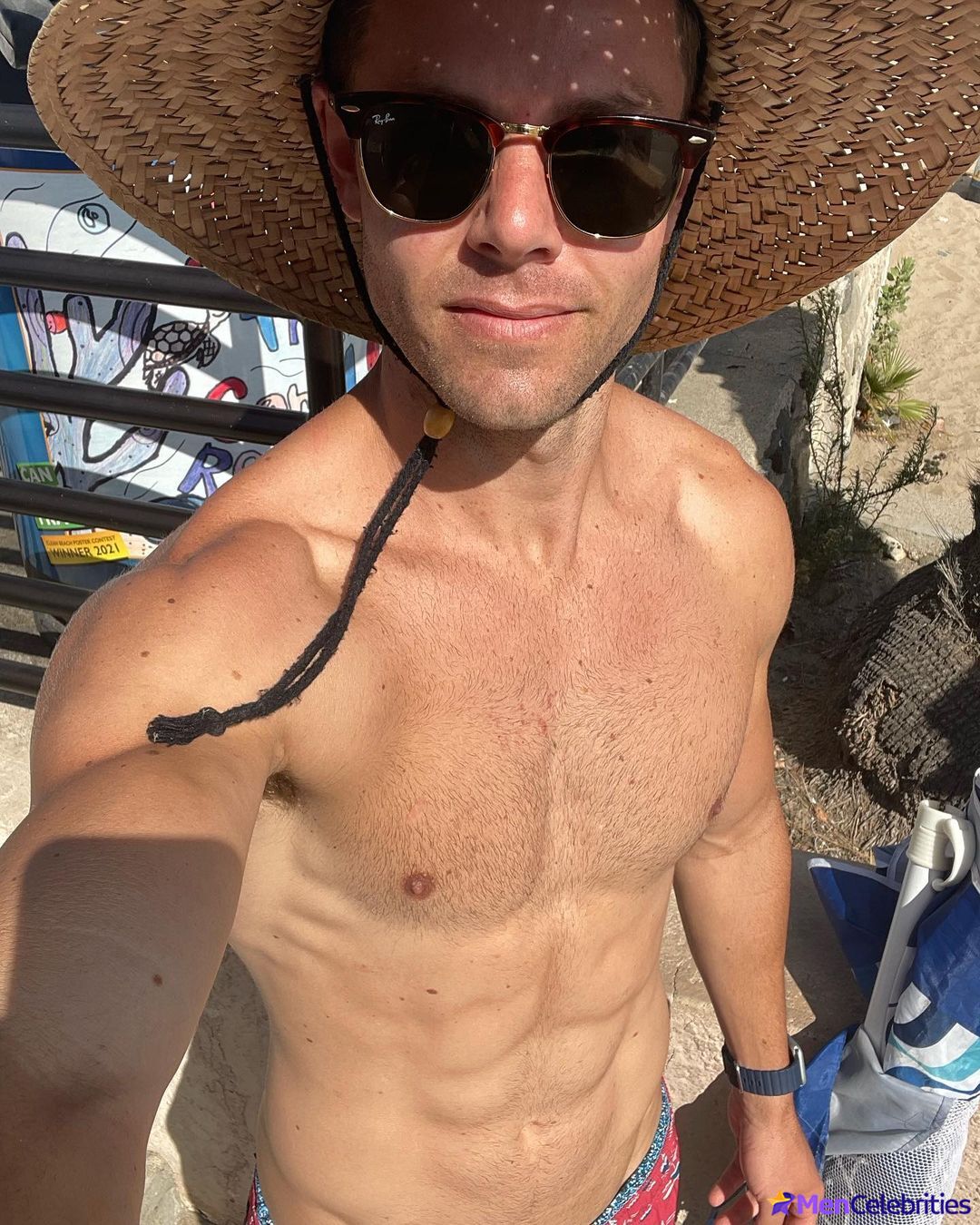 Lachlan Buchanan shows off his perfect physique