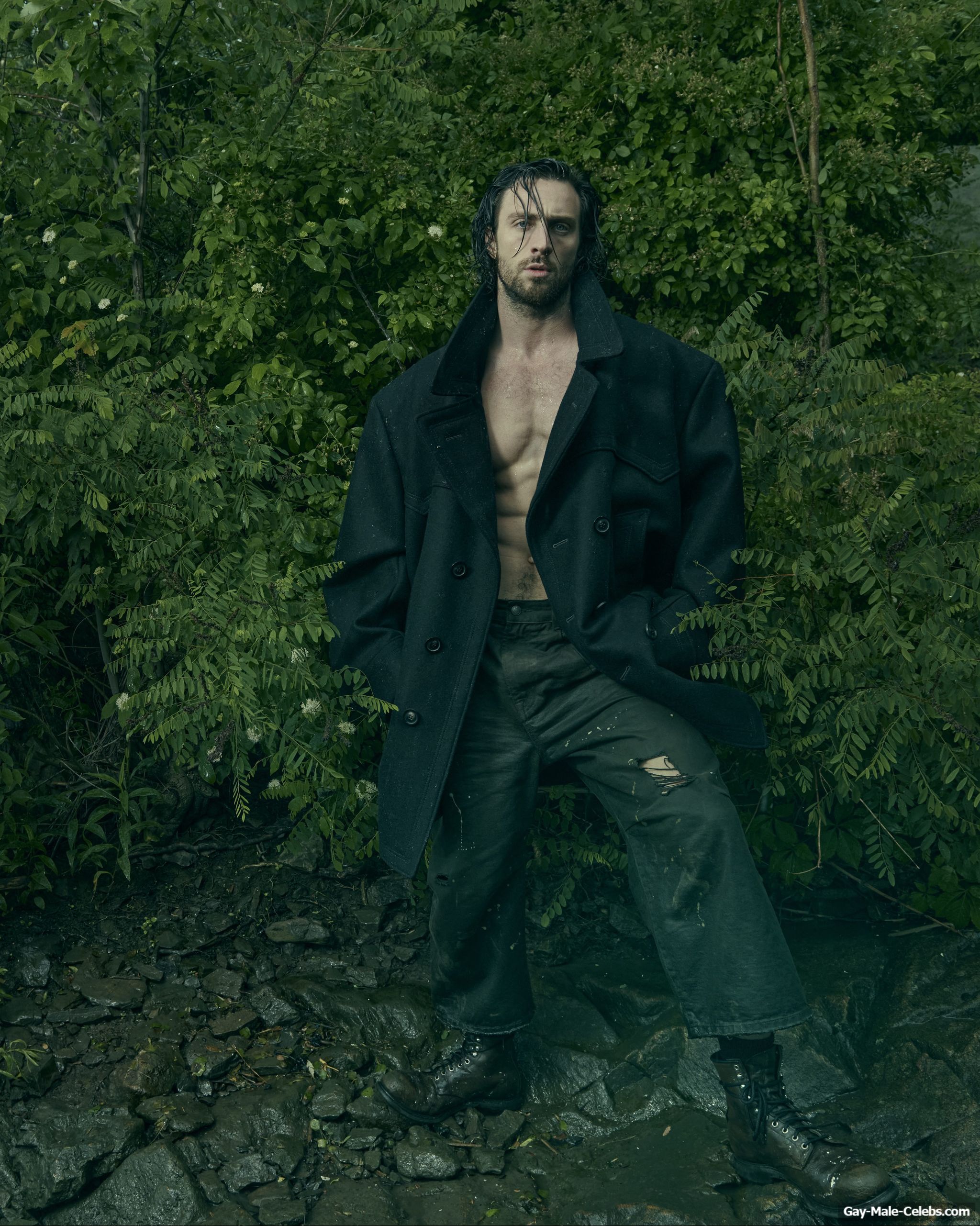Aaron Johnson Shirtless And Sexy for Esquire