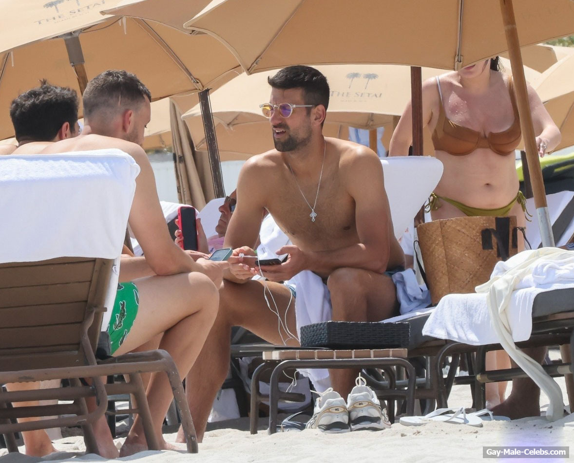 Novak Djokovic Caught Shirtless On A Beach