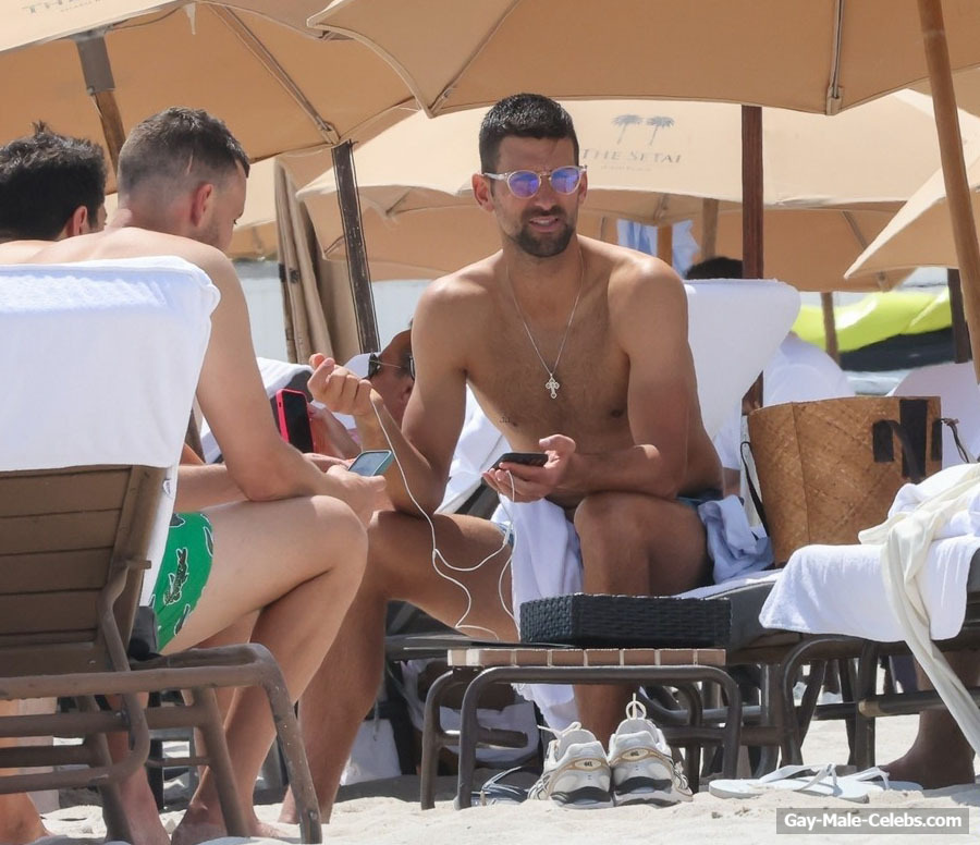 Novak Djokovic Caught Shirtless On A Beach