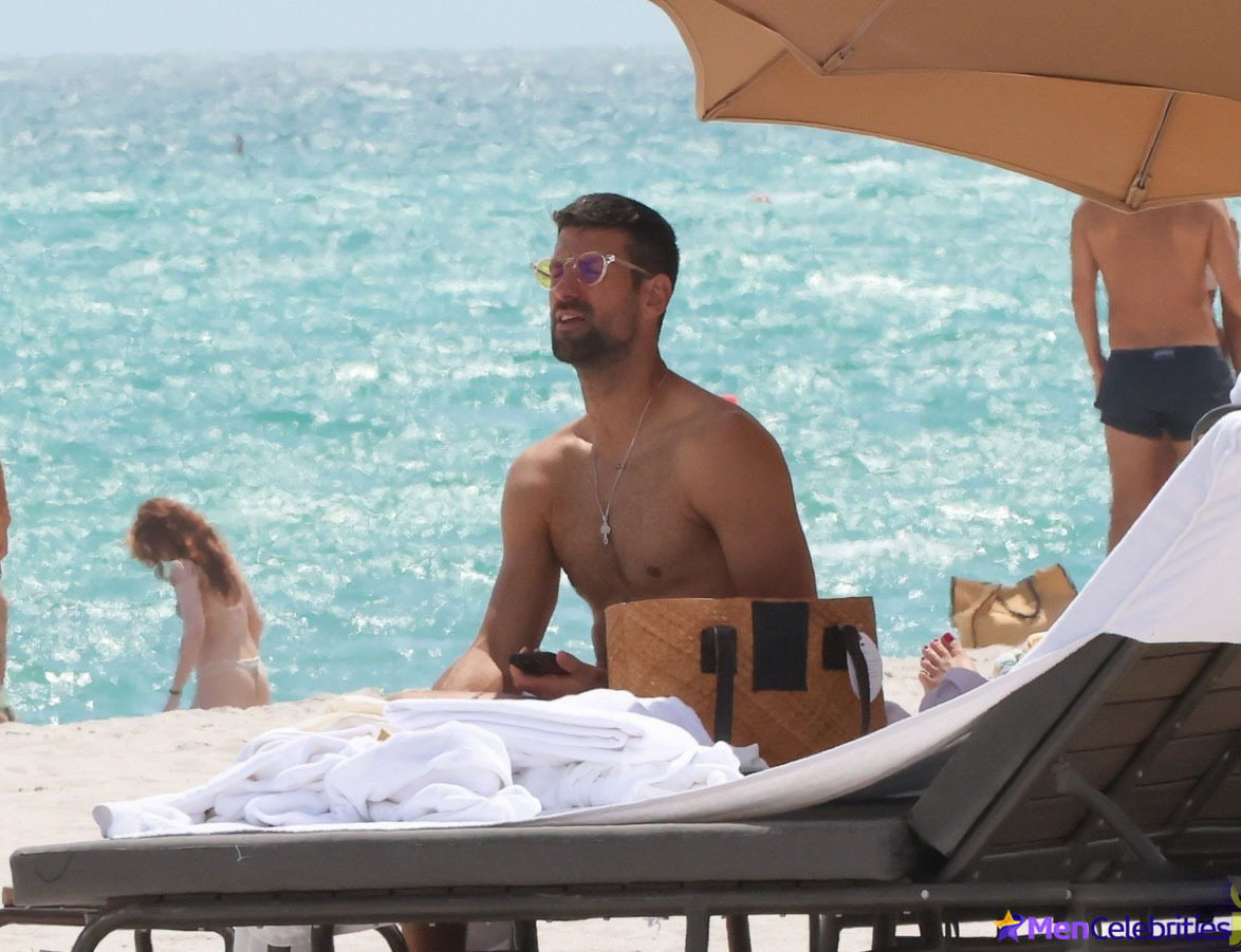 Shirtless in Miami: Novak Djokovic’s Beach-side Bliss