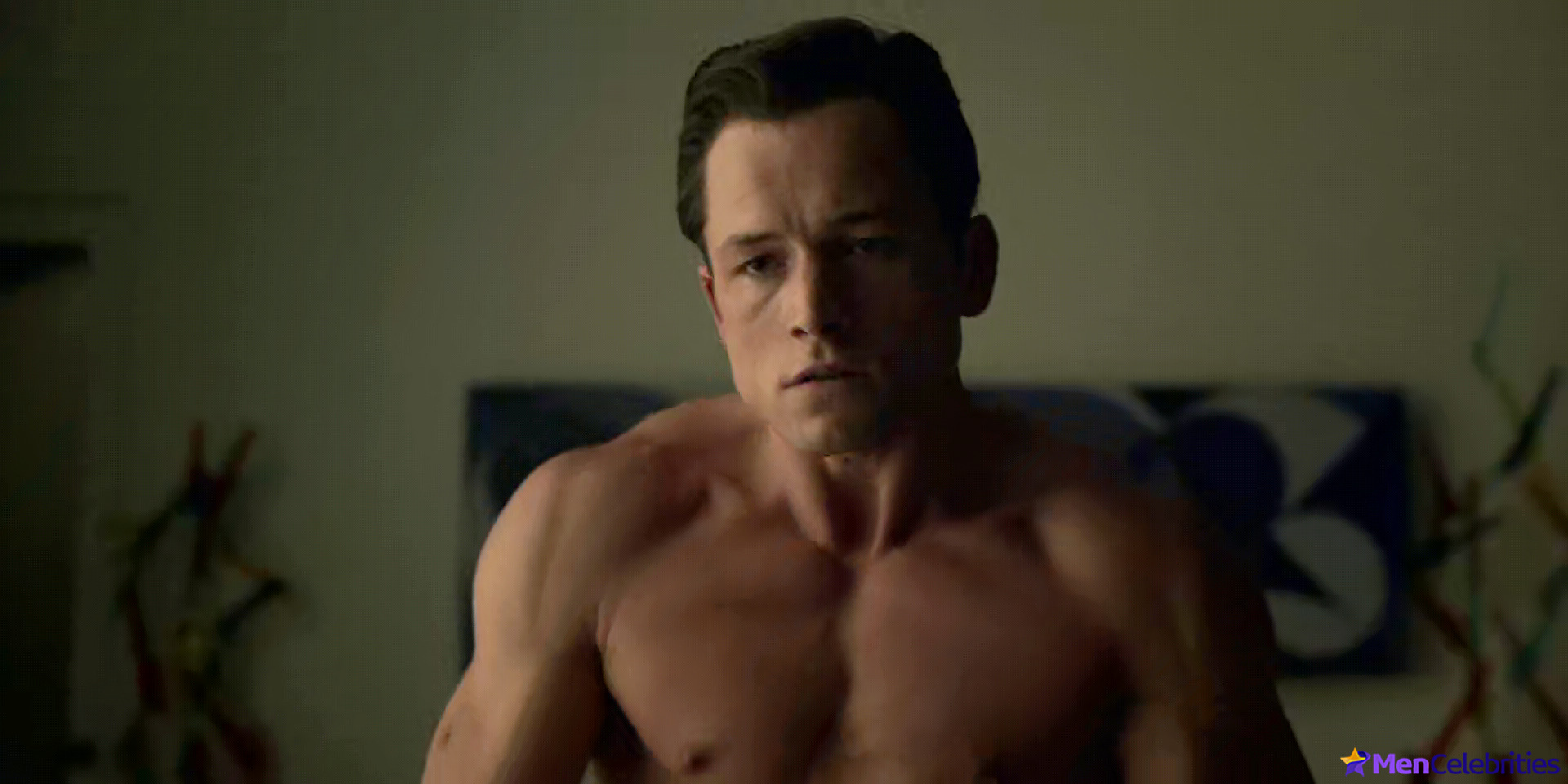 Taron Egerton cumshot