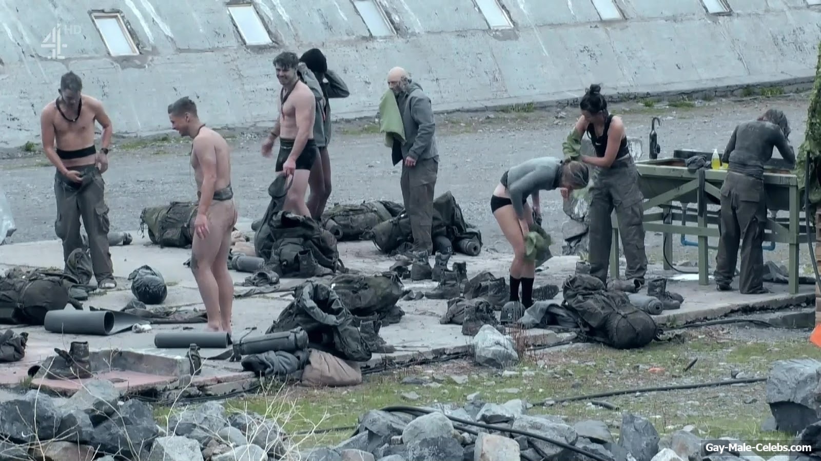 Jeff Brazier Frontal Nude in Celebrity SAS