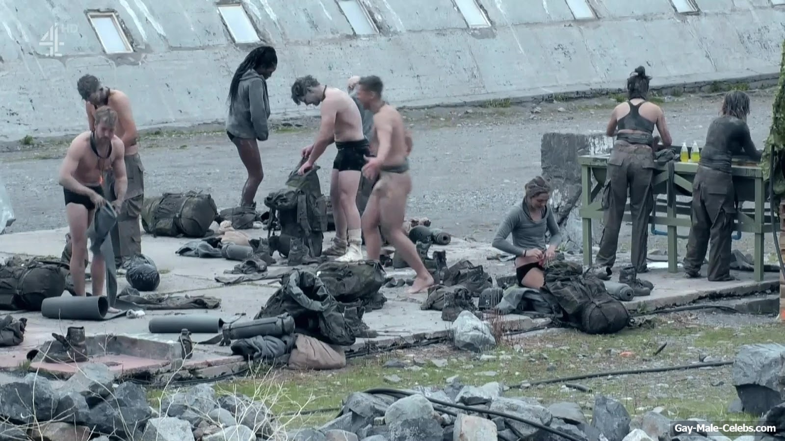 Jeff Brazier Frontal Nude in Celebrity SAS