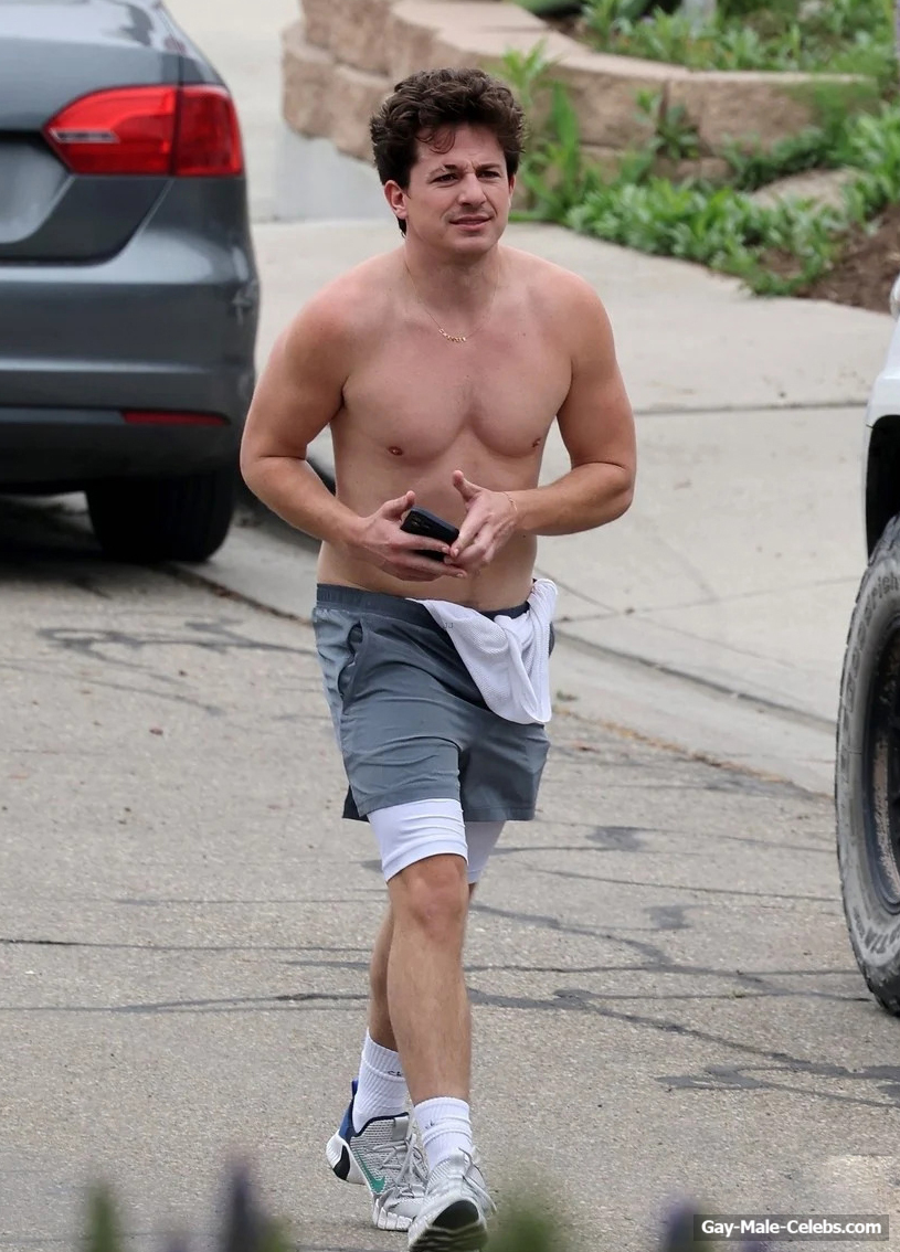 Charlie Puth shirtless