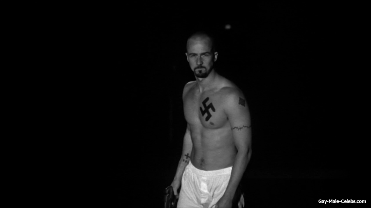 Edward Norton Exposed His Celeb Cock in American History X