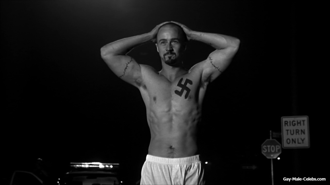 Edward Norton Exposed His Celeb Cock in American History X