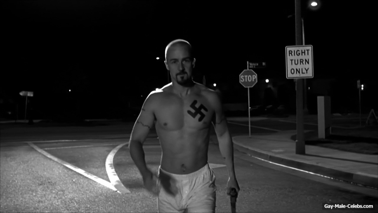 Edward Norton Exposed His Celeb Cock in American History X