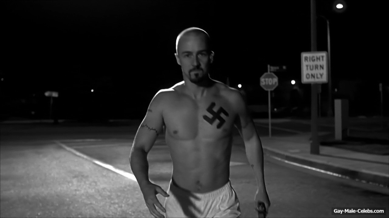 Edward Norton Exposed His Celeb Cock in American History X