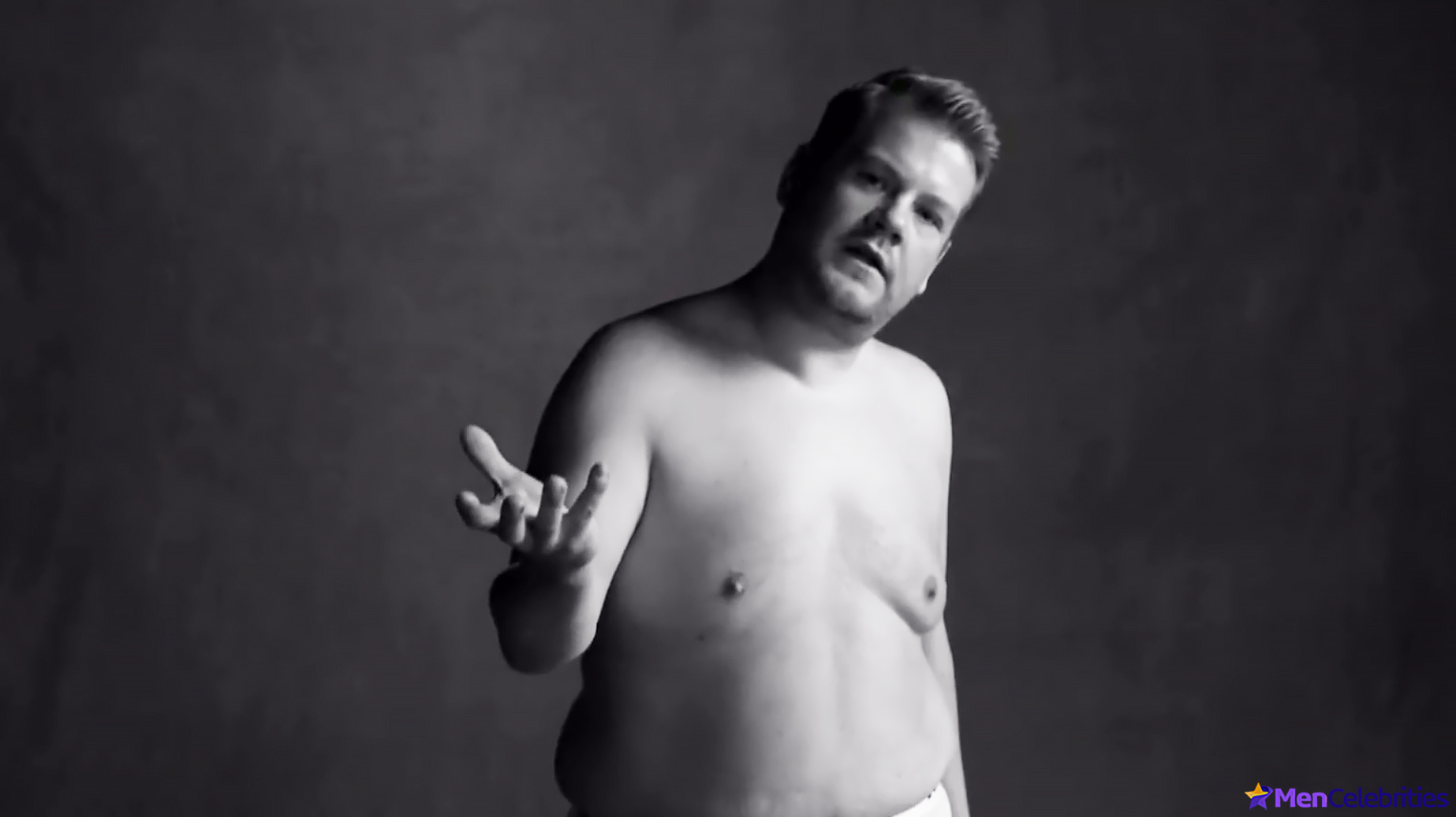 James Corden frontal nude