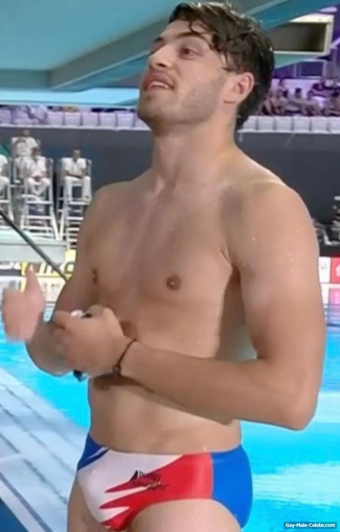 Jules Bouyer Big Bulge In Speedo Moment