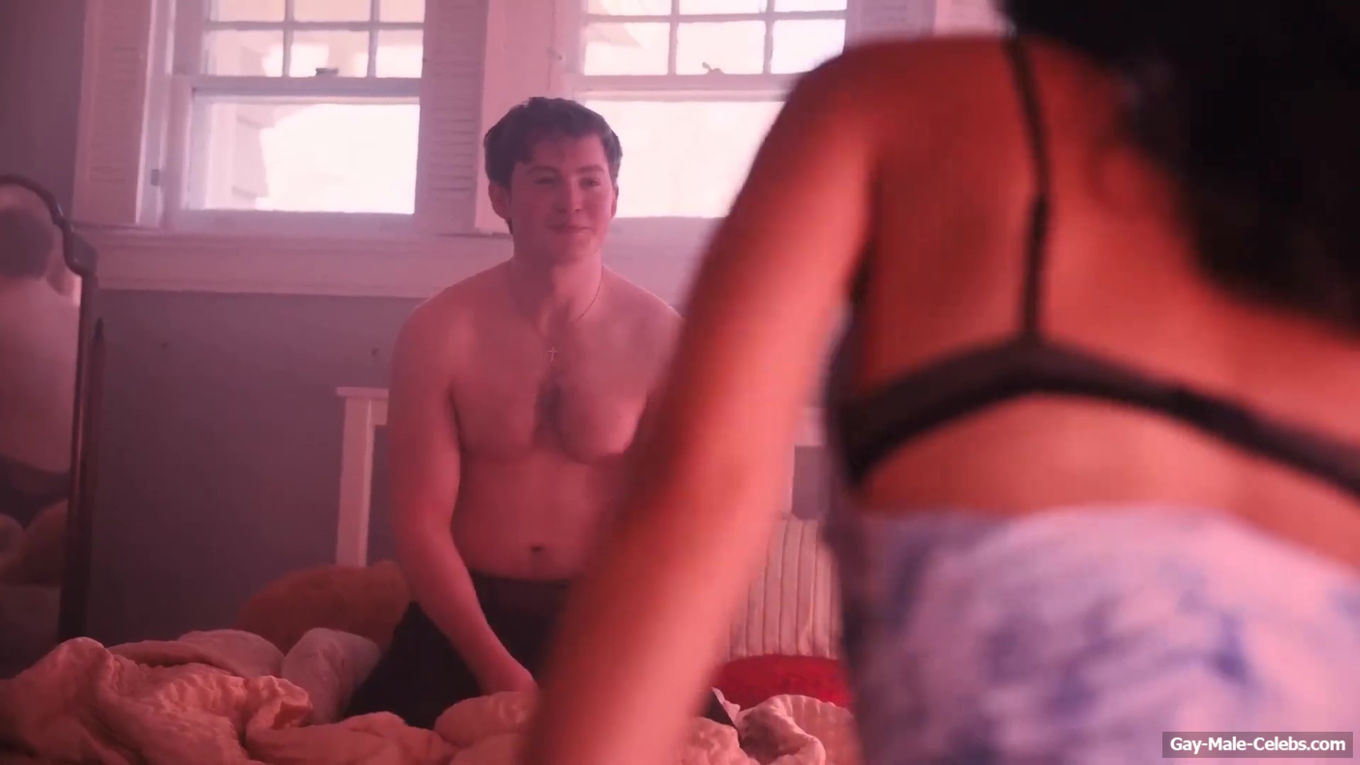 Kit Connor shirtless