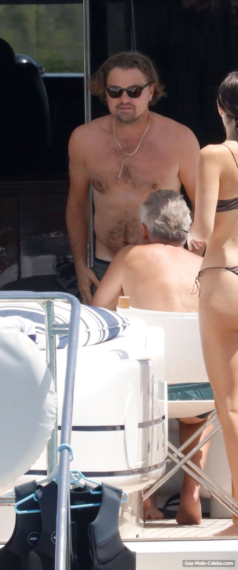 Leonardo DiCaprio Nude Torso On A Yacht