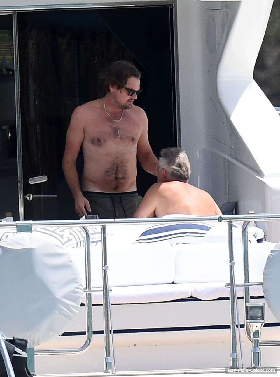 Leonardo DiCaprio Nude Torso On A Yacht