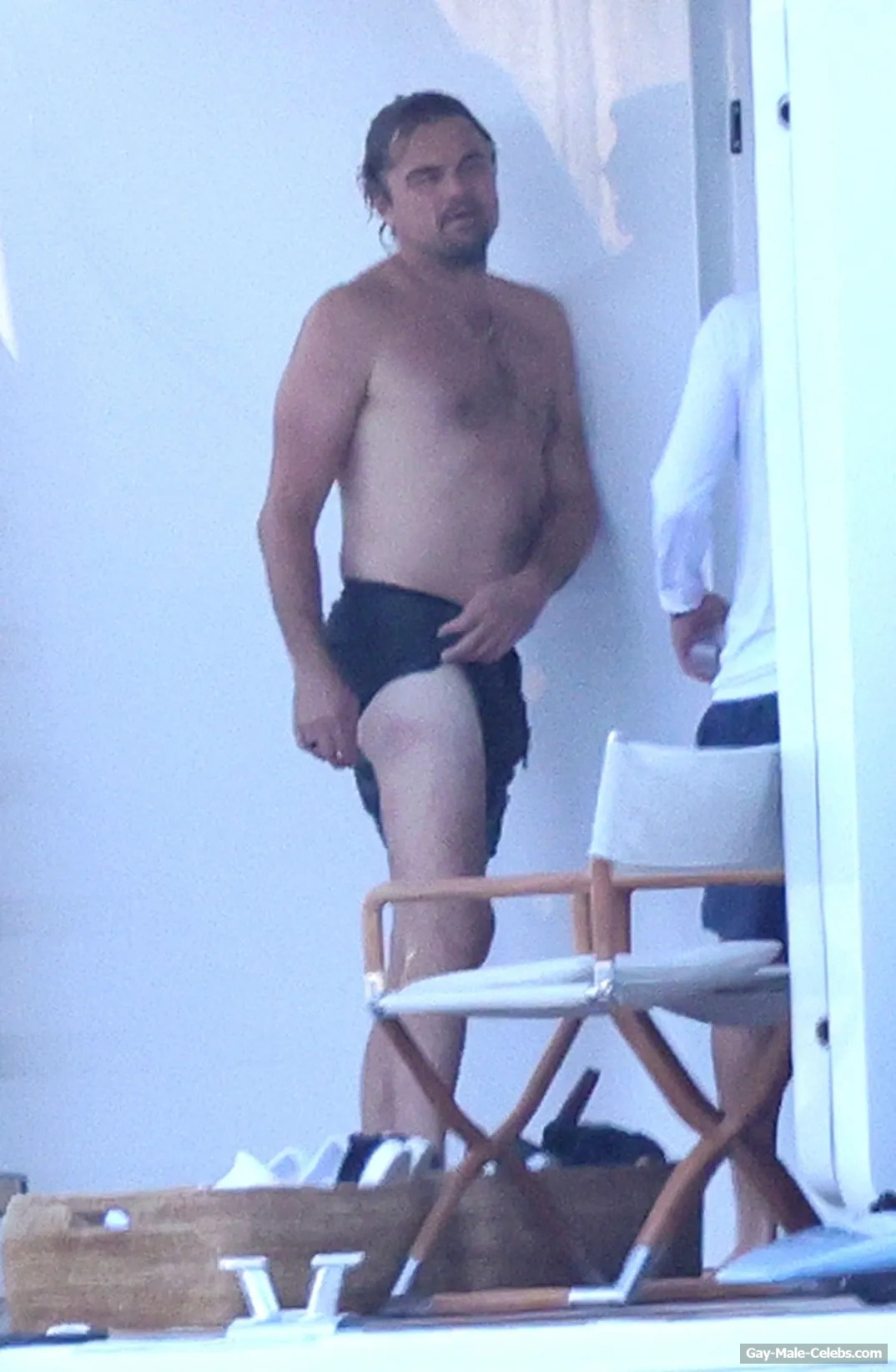 Leonardo DiCaprio Nude Torso On A Yacht