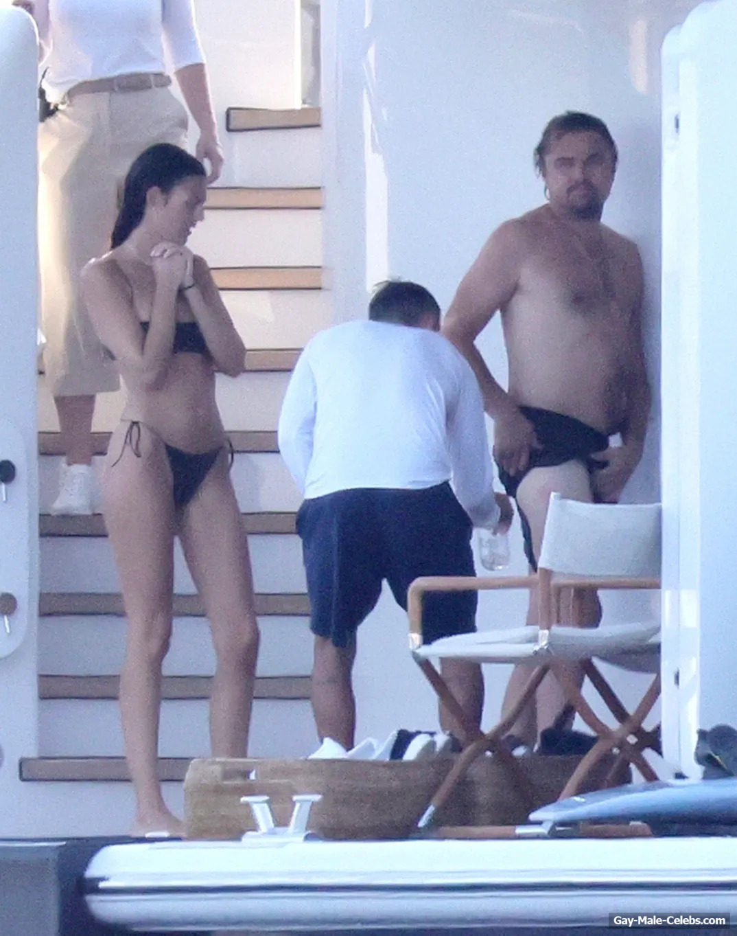 Leonardo DiCaprio Nude Torso On A Yacht