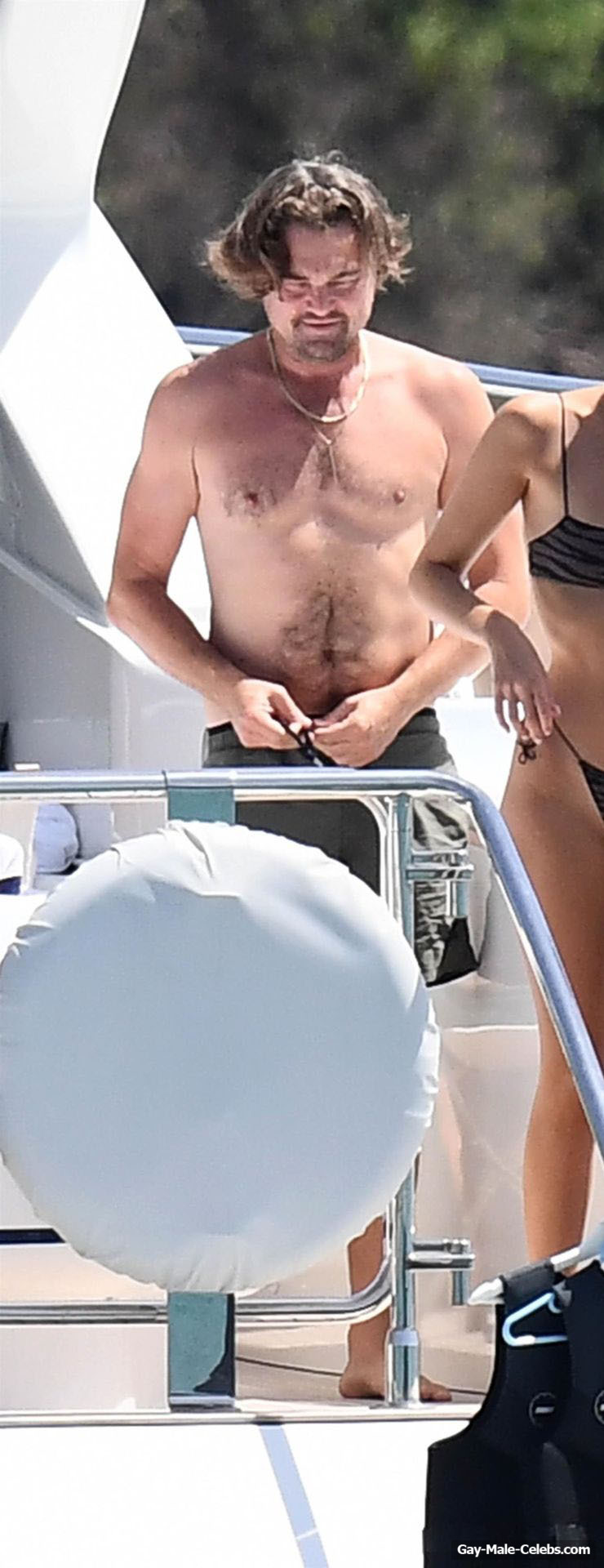 Leonardo DiCaprio Nude Torso On A Yacht