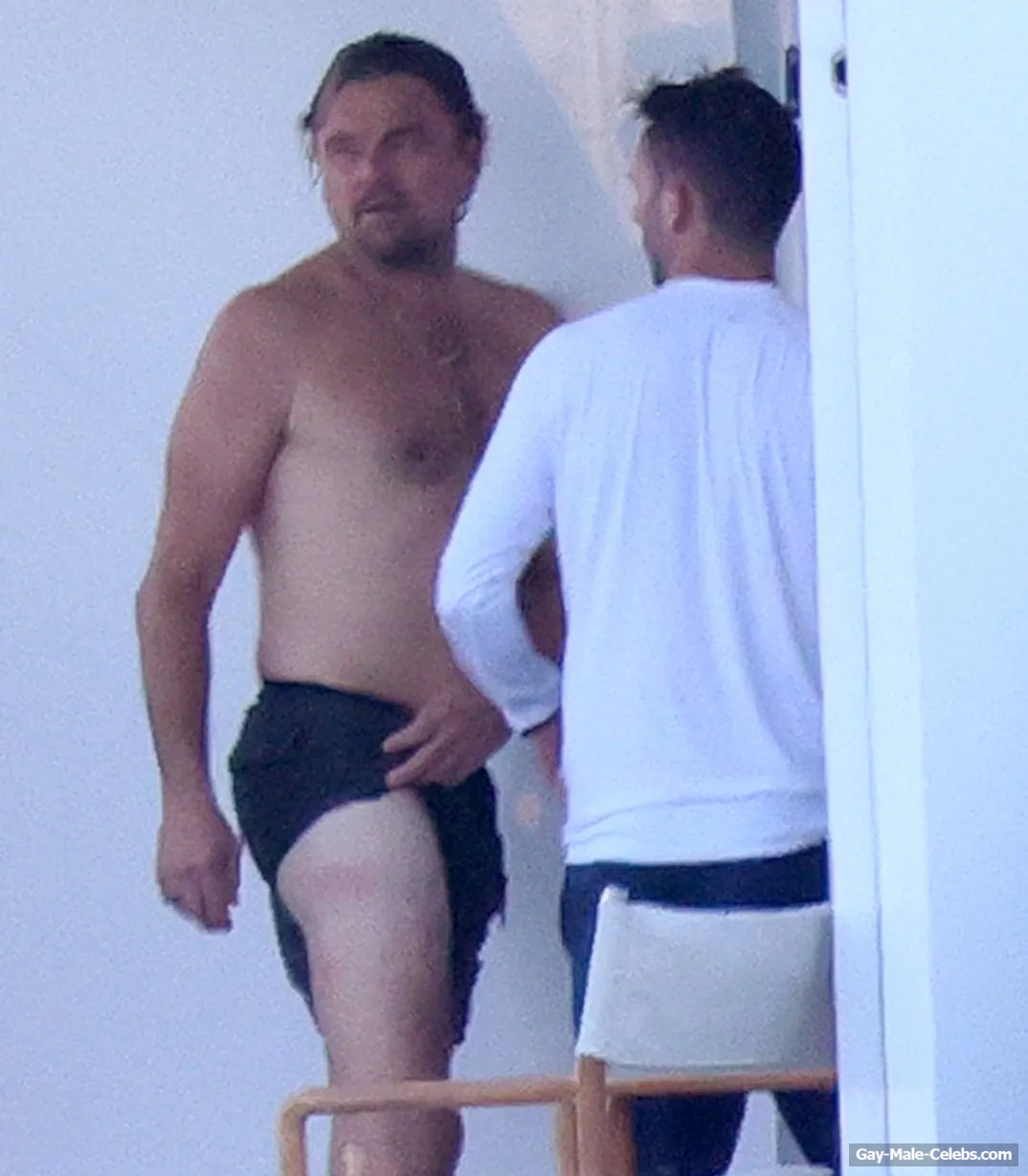 Leonardo DiCaprio Nude Torso On A Yacht