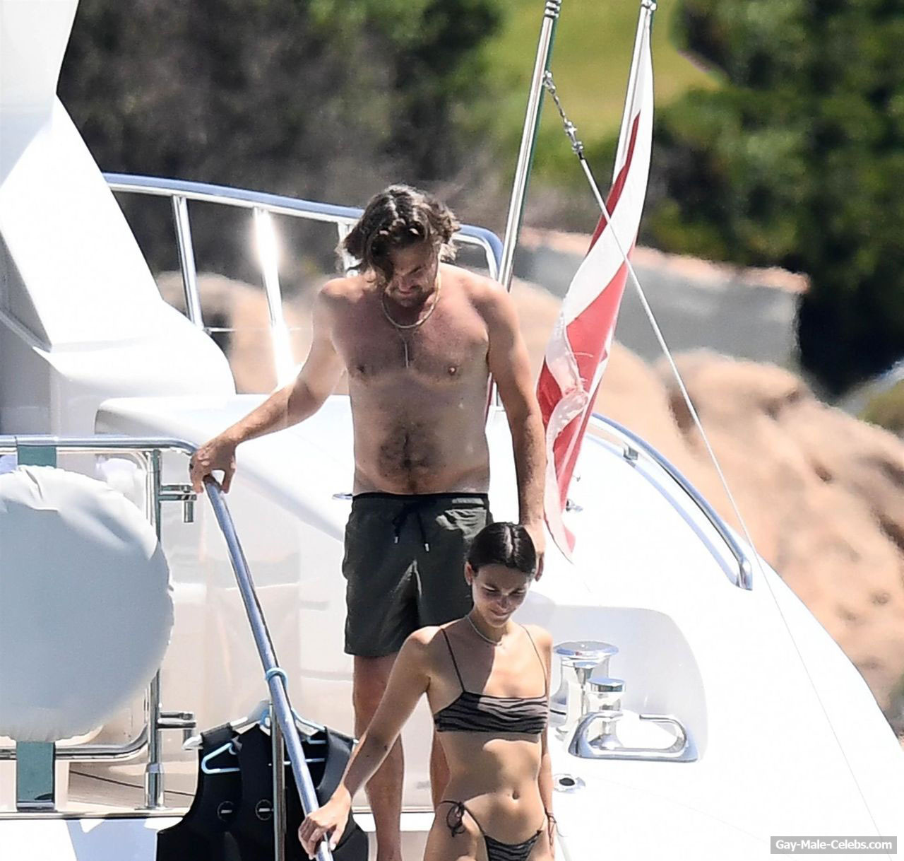 Leonardo DiCaprio Nude Torso On A Yacht