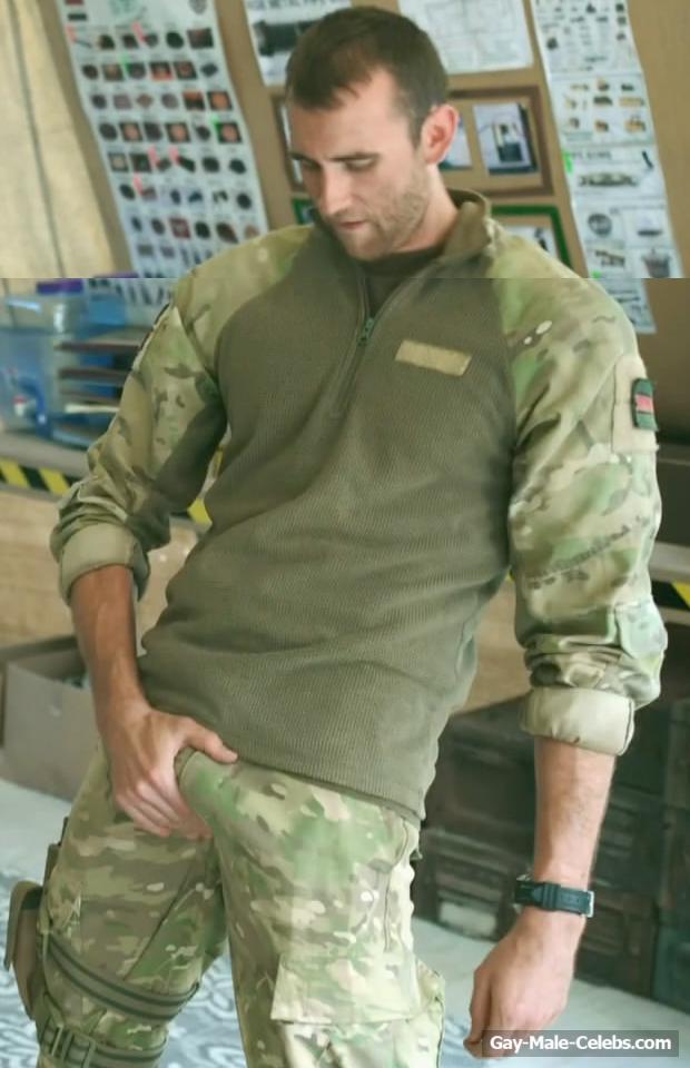 Matthew Lewis Naked Torso & Bulge Dick in Bluestone