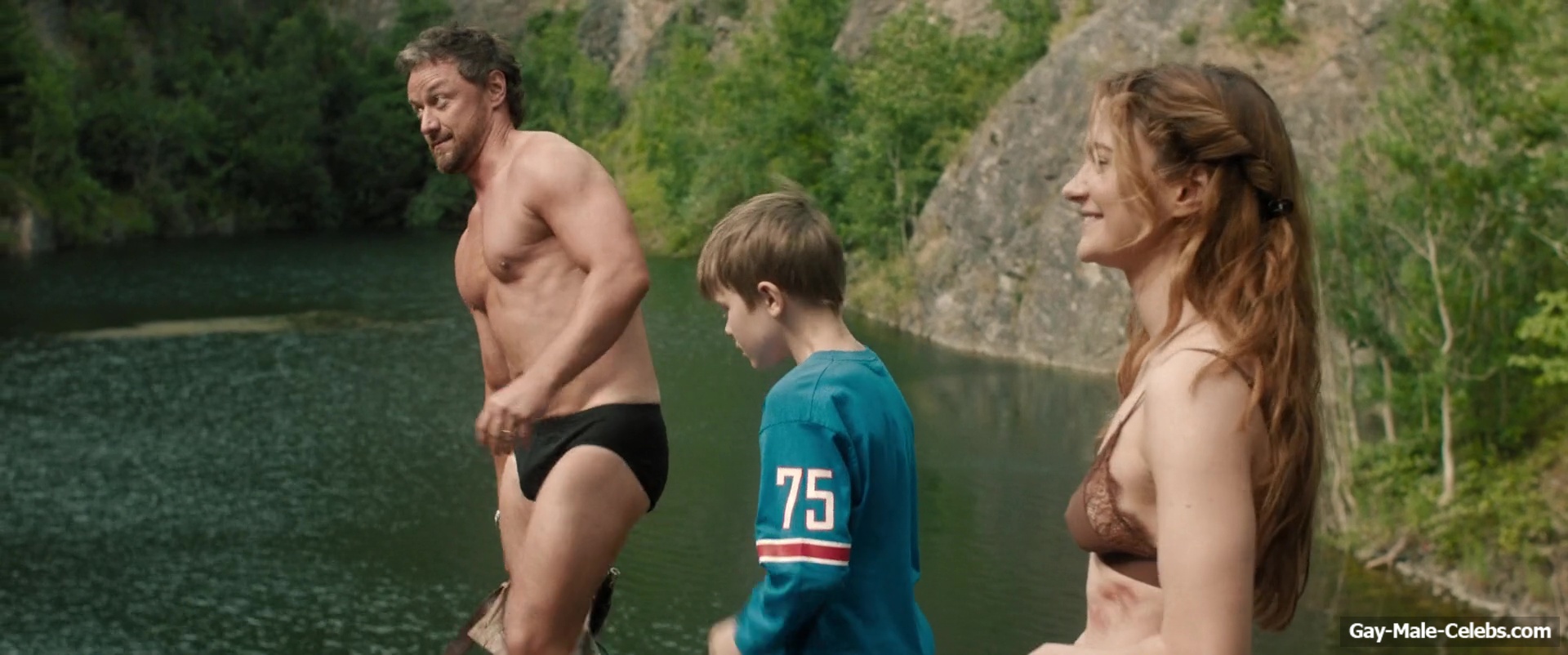 James McAvoy Shirtless And Cock Bulge in Speak No Evil