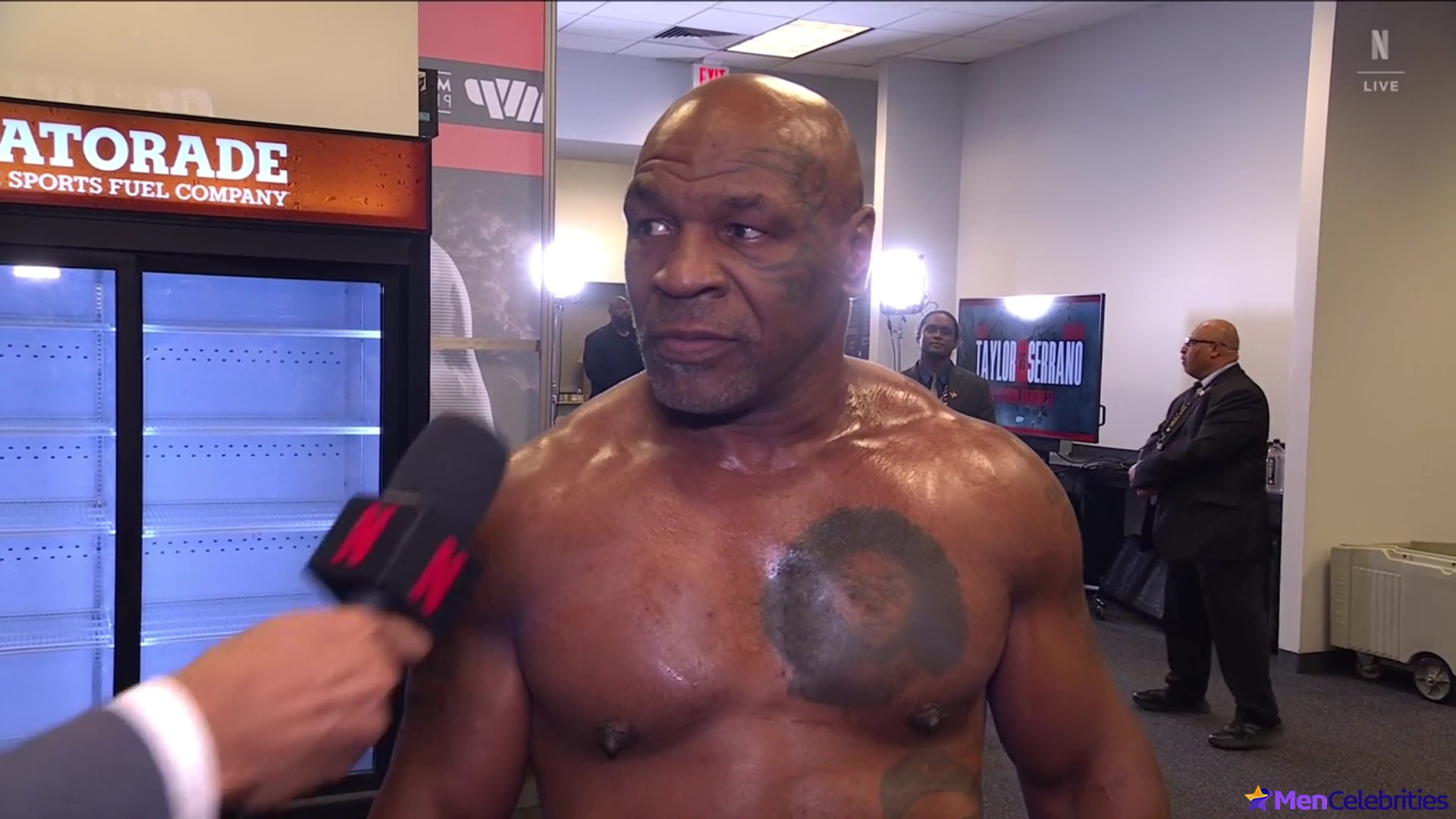 Mike Tyson shirtless