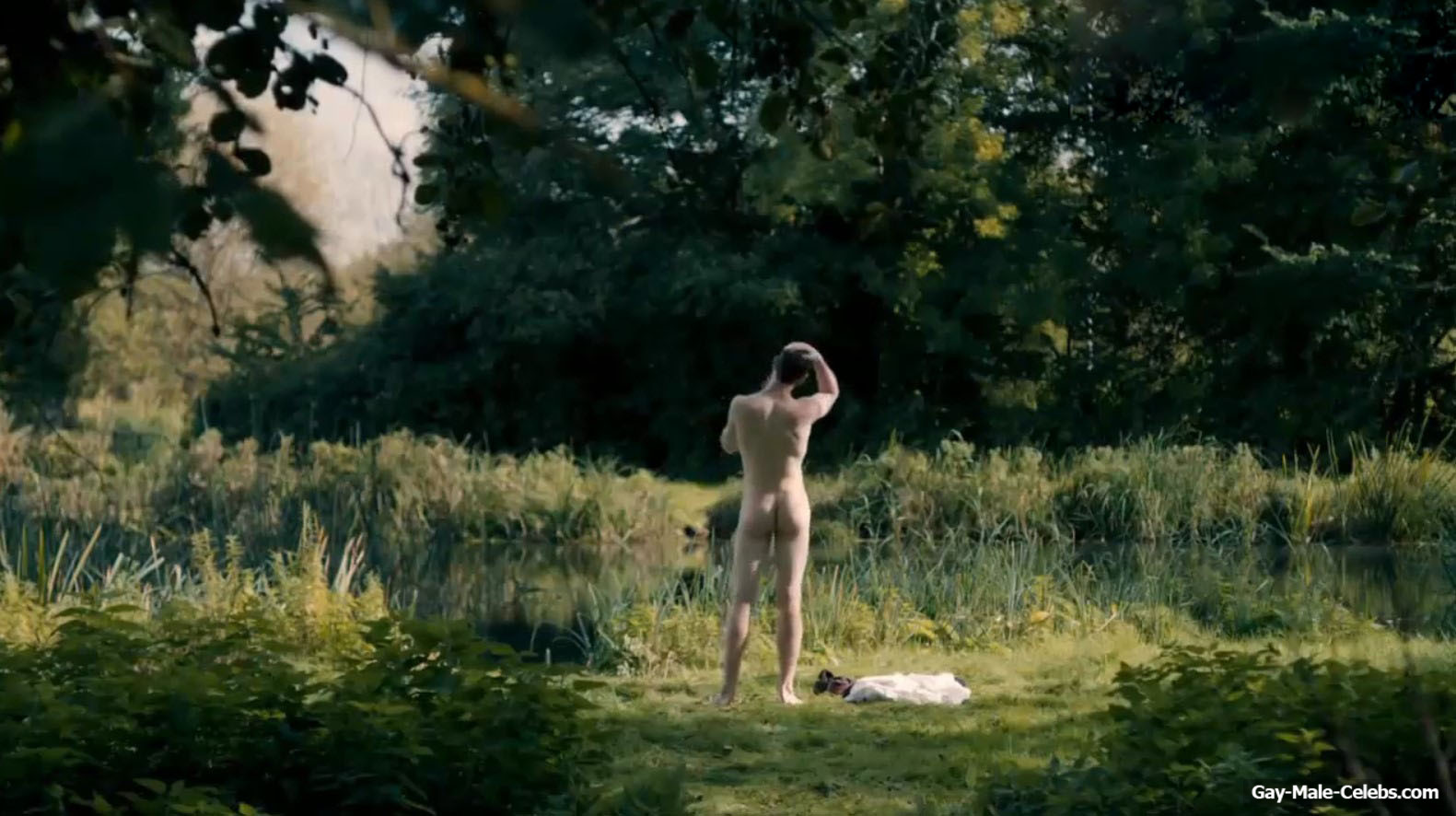 George MacKay bare butt