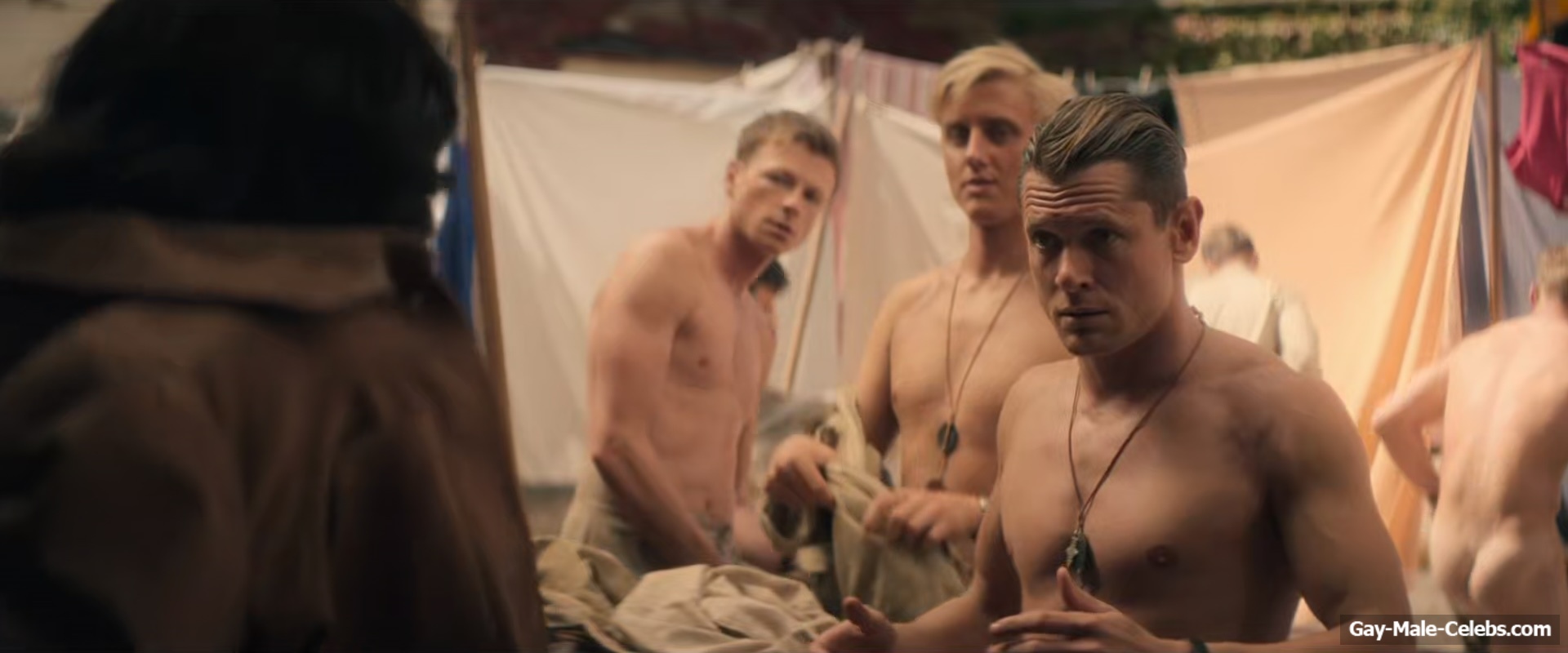 Jack O'Connell shirtless