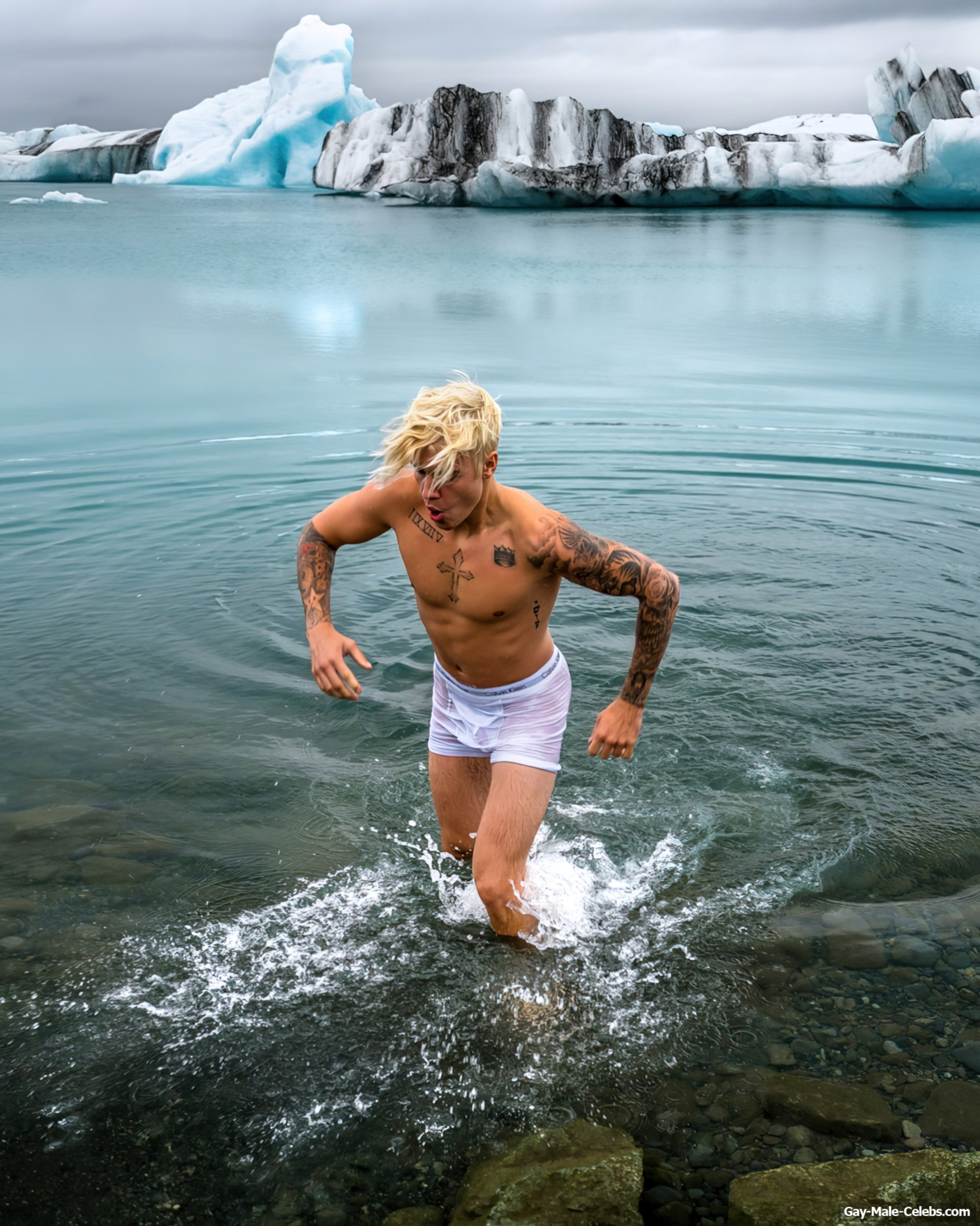 Justin Bieber wet underwear