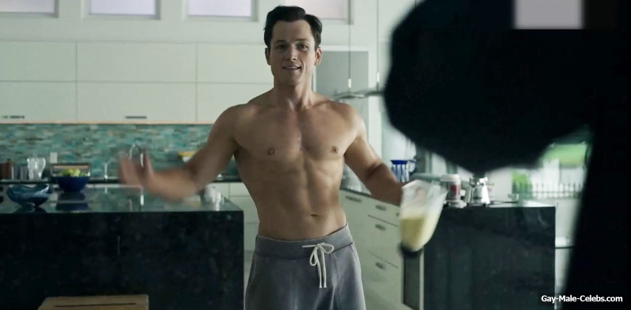 Taron Egerton cock bulge