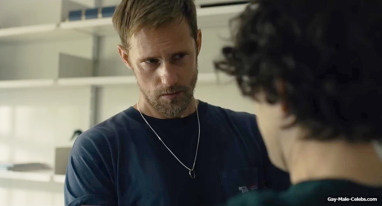 Alexander Skarsgrd and Harry Melling in Pillion