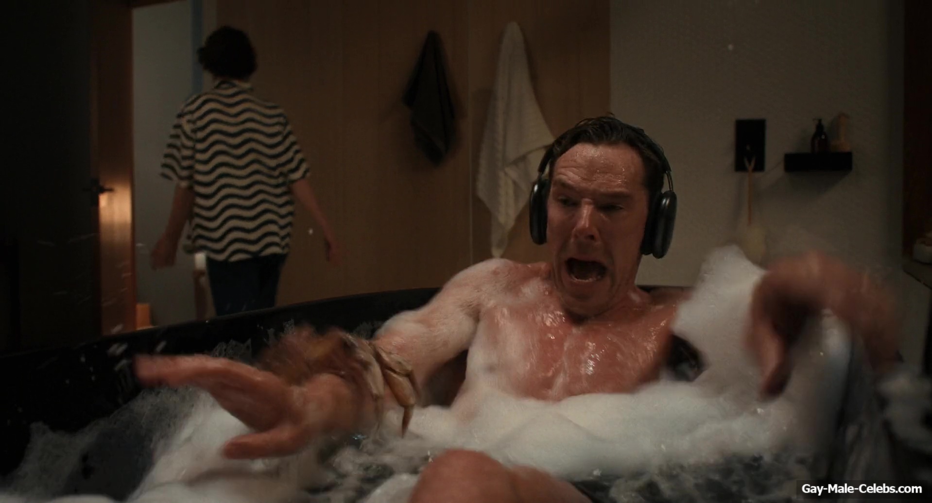 Benedict Cumberbatch shirtless in The Roses