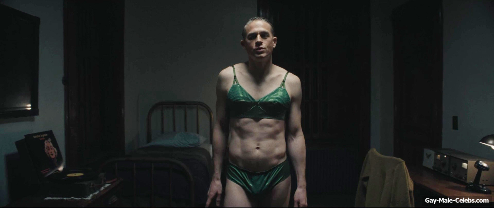 Charlie Hunnam bulge in Monster The Ed Gein Story