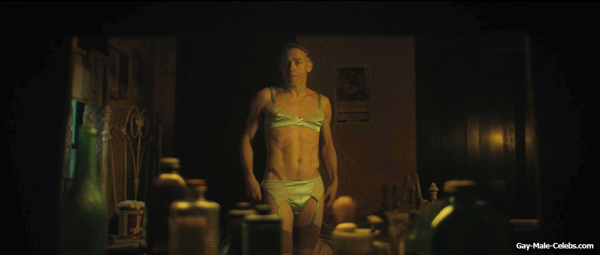 Charlie Hunnam bulge in Monster The Ed Gein Story