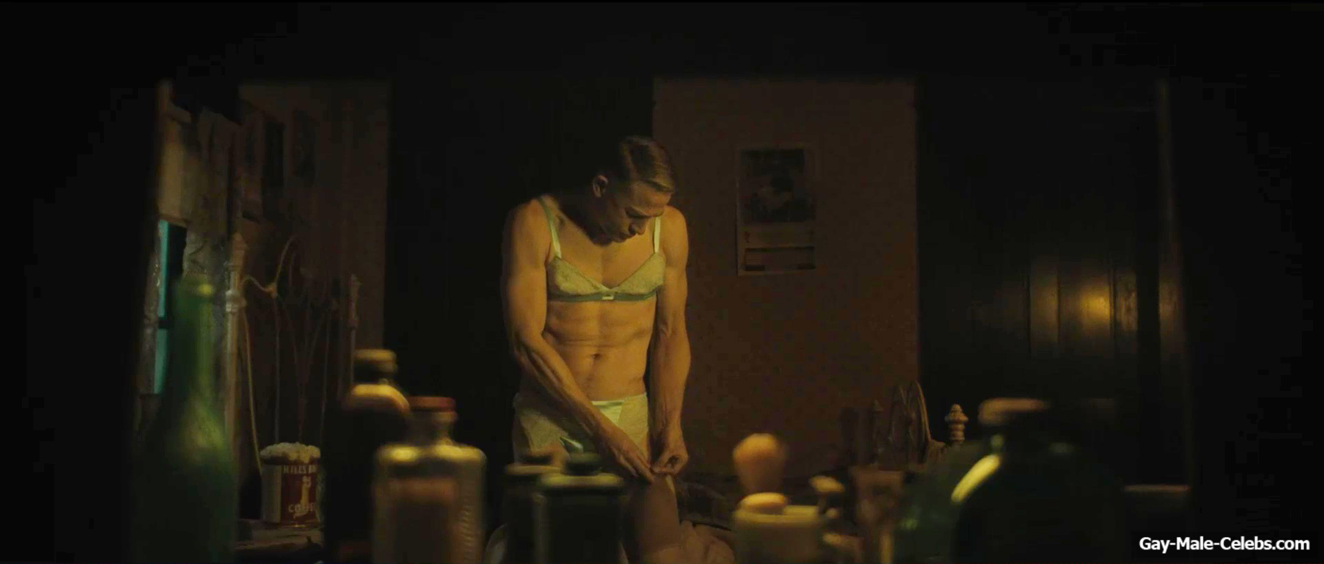 Charlie Hunnam bulge in Monster The Ed Gein Story