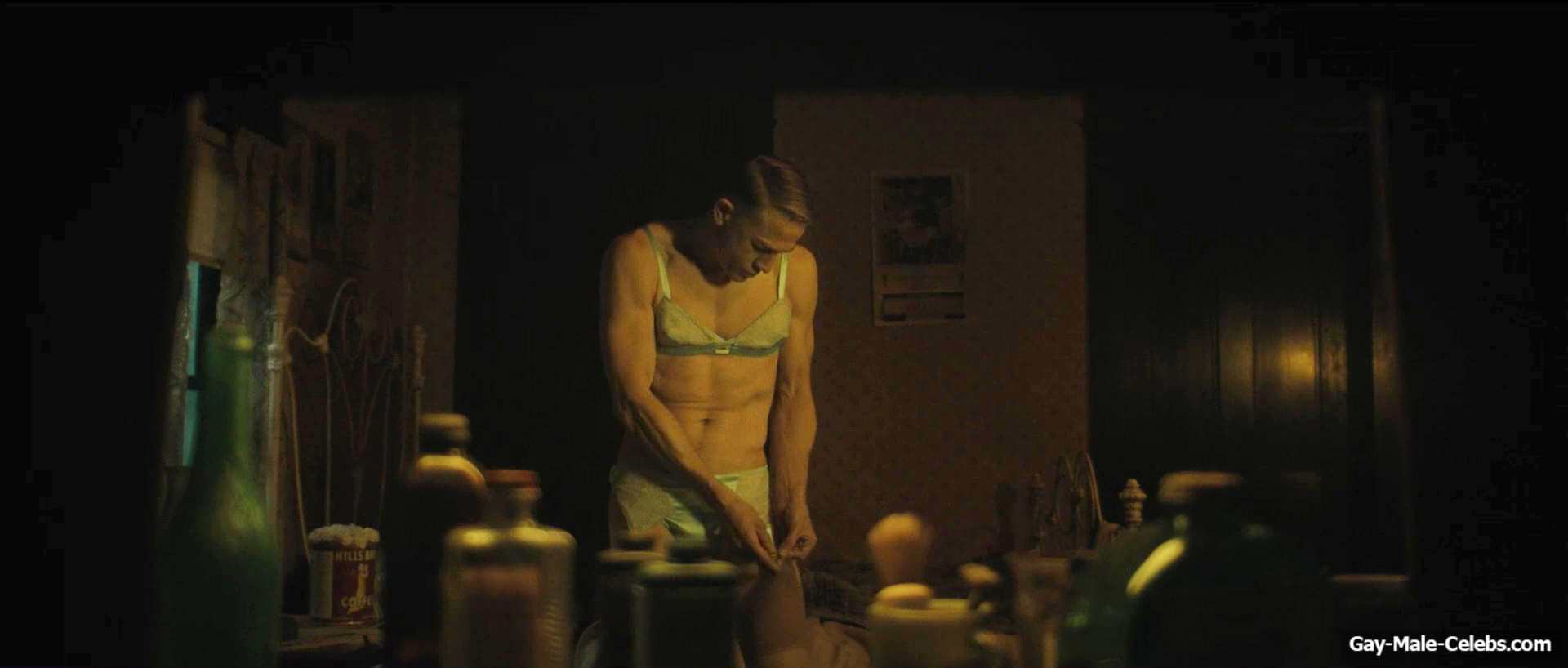 Charlie Hunnam bulge in Monster The Ed Gein Story