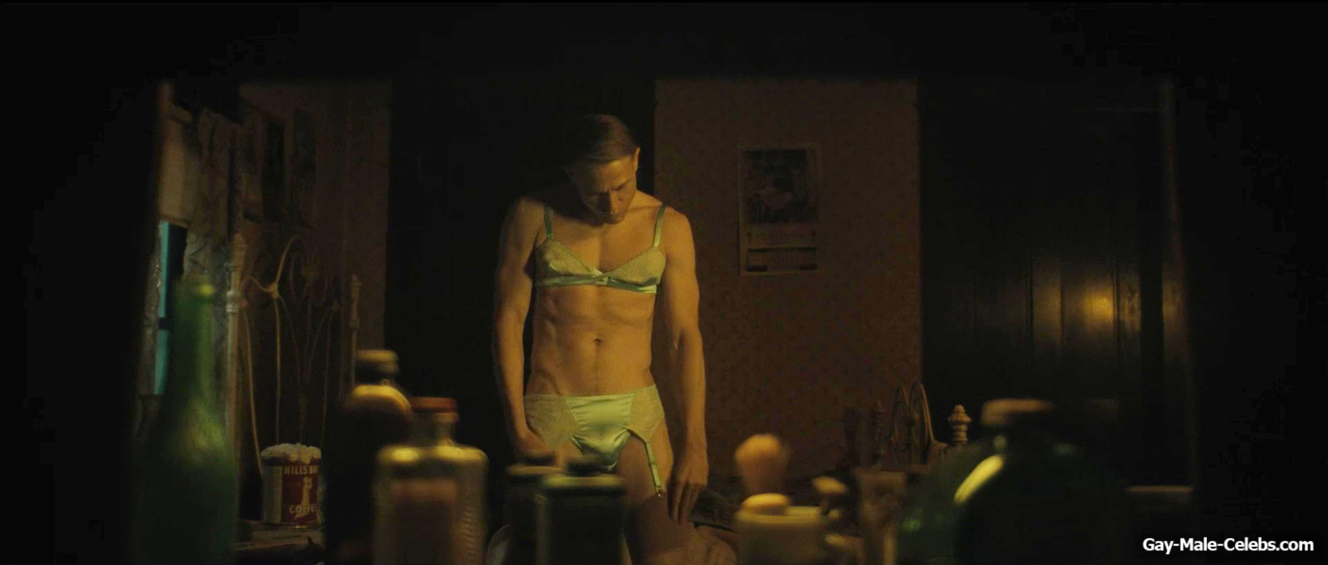 Charlie Hunnam bulge in Monster The Ed Gein Story