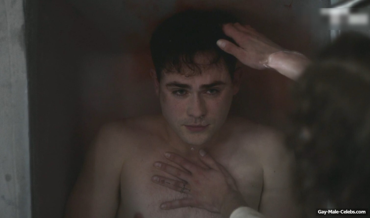 Dacre Montgomery naked in Went Up the Hill