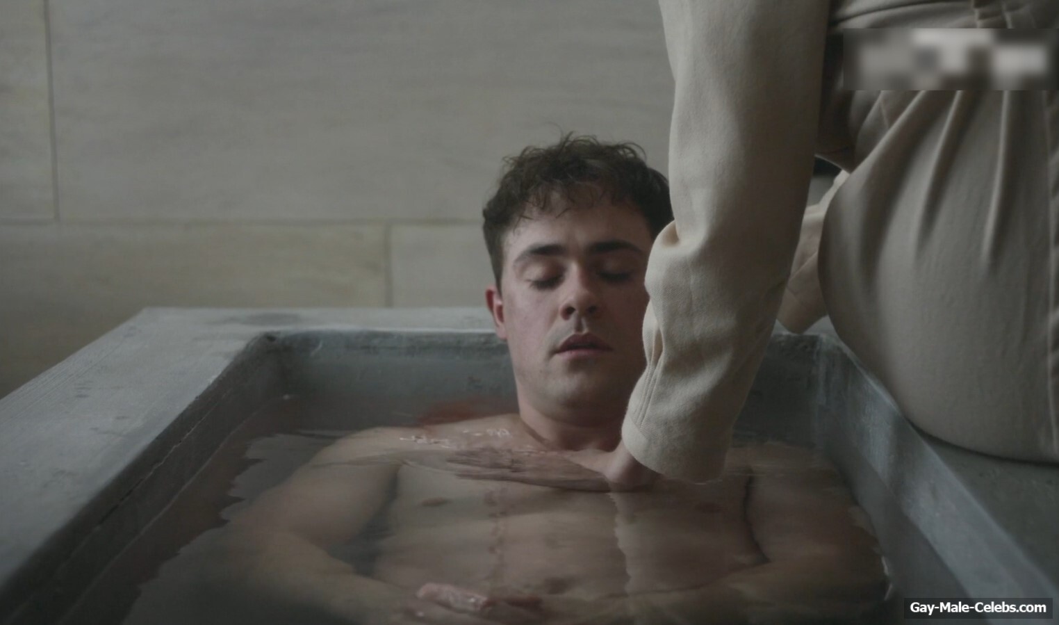 Dacre Montgomery naked in Went Up the Hill