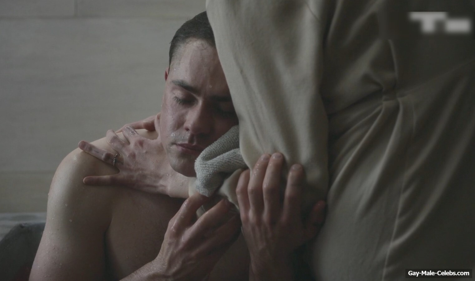 Dacre Montgomery naked in Went Up the Hill
