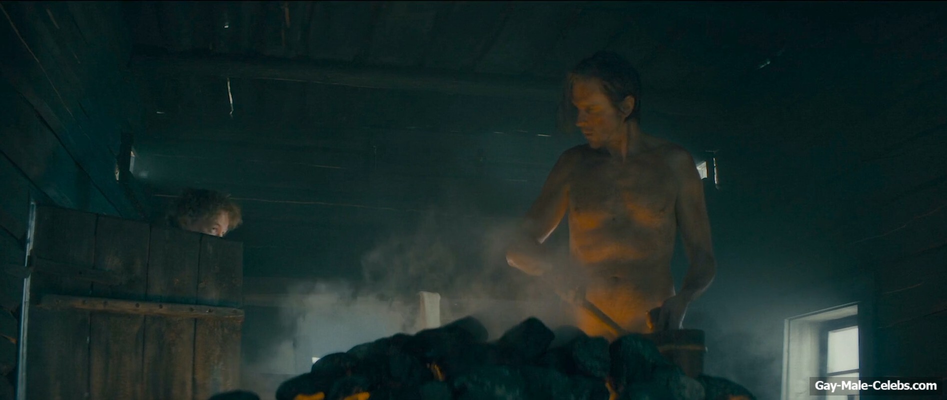 Gustaf Skarsgrd naked in To Cook a Bear